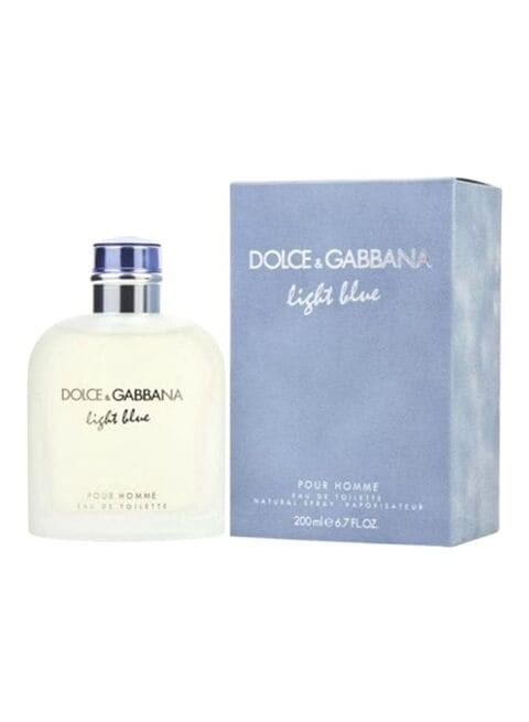 Buy Dolce & Gabbana Light Blue Pour Homme Eau De Toilette - 200ml Online -  Shop Beauty & Personal Care on Carrefour UAE
