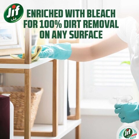 Jif Ultra Fast Multi-Purpose Spray For Smooth And Shiny Surfaces Everywhere Fast &amp; Easy Clean Just In 10 Seconds 500ml