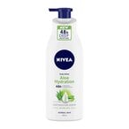 Buy NIVEA Body Lotion Moisturizer for Normal to Dry Skin, 48h Moisture Care, Soothing Aloe Vera Hydration, 400ml in Saudi Arabia