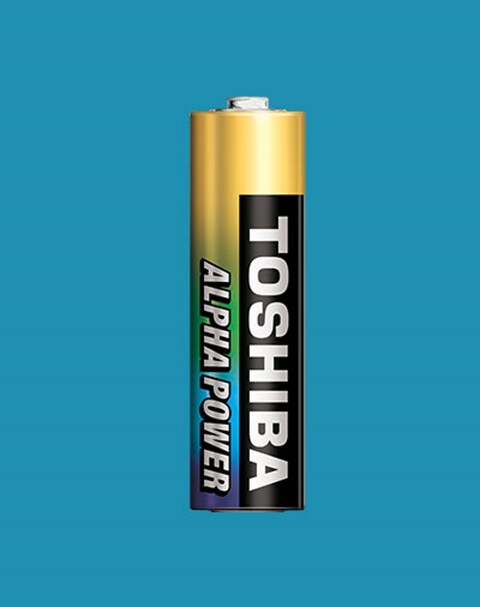 Toshiba Alpha Power AA 4 Alkaline Batteries