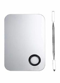 Makeup Mixing Palette With Spatula Silver