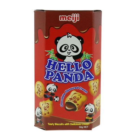 Meiji Hello Panda Chocolate Flavoured Biscuits Treats 50g