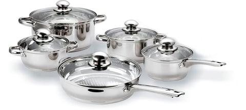 Wilson 12Pcs Stainless Steel Cooking Set With Induction Bottom