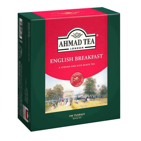 شاي أحمد - شاي الفطور الإنجليزي شاي أسود – 100 كيس شاي  