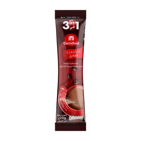 Carrefour Instant Coffee Mix 3-In-1 Classic Stick 20g