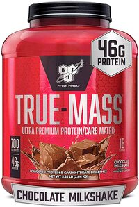 Bsn True-Mass Weight Gainer, Muscle Mass Gainer Protein Powder, Chocolate Milkshake, 5.82 Pound
