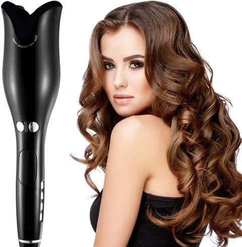 Buy Jjone Curling Iron, Automatic Hair Curler, Ceramic Anti-Burn Hair Curler,  Hair-Dressing Easy-Shaped Curler Stick, Household Hair Styling Tools Big  Wave Shape (A-Black) Online - Shop Beauty & Personal Care on Carrefour