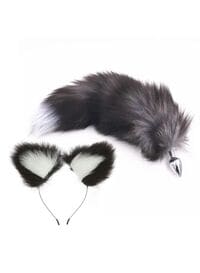 Generic The Fox Ear And Tail Headband Cosplay Suit