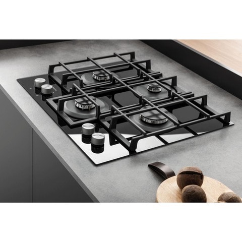 Ariston 4 Burner Built-in Gas Hob AGS61S/BK Black 596x510x51mm