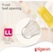 Pigeon SofTouch Peristaltic Plus Wide Neck Silicone Teat 01870 Large Clear 2 PCS
