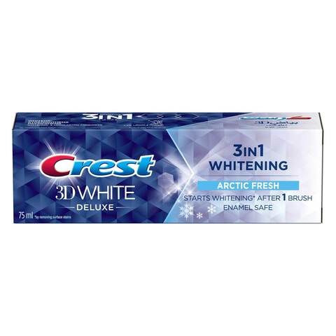 Buy Crest 3D White Deluxe Toothpaste 75ml in Saudi Arabia