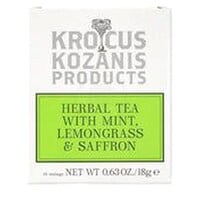 Krocus Kozanis Products Herbal Tea With Mint, Lemongrass and Saffron 18g