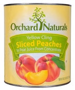 اشتري Orchard Naturals Sliced Peaches In Pear Juice 2.98Kg Yellow Cling, US Grade A Single في الامارات