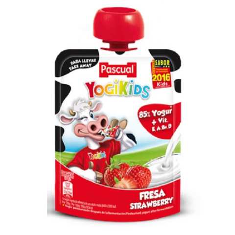 Pascual Yoghurt Yogi Kids Strawberry Flavor 80 Gram