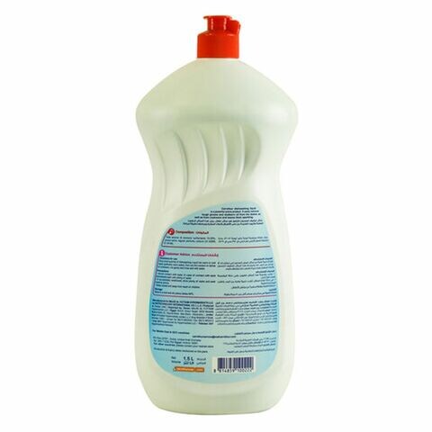 Carrefour Regular Super Degreaser Dishwashing Liquid White 1.5L