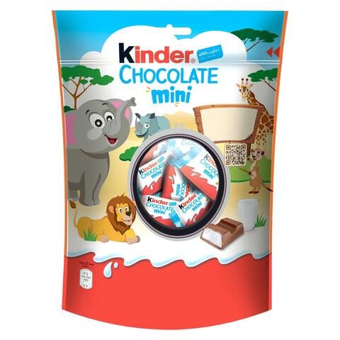 Kinder Chocolate Mini Milk Chocolate Bars With Milky Filling 120g