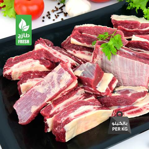 لحم بقري طازج بالعظم محلي (للكيلو)