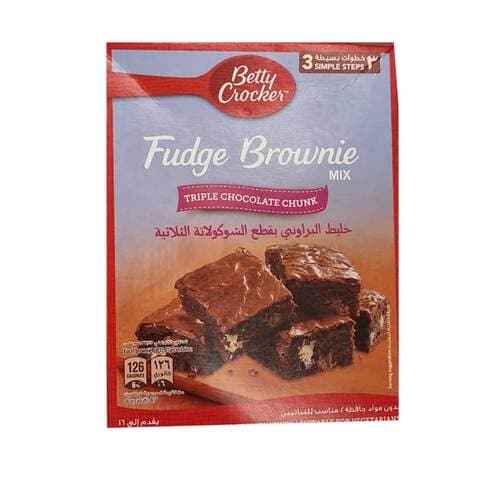 midnat 鍔 Forfølge Betty Crocker Triple Chocolate Chunk Brownie Mix 415g