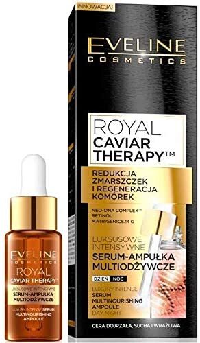 Eveline 1348 Royal Caviar Therapy Multi Nourishing Day and Night Serum (18ml)