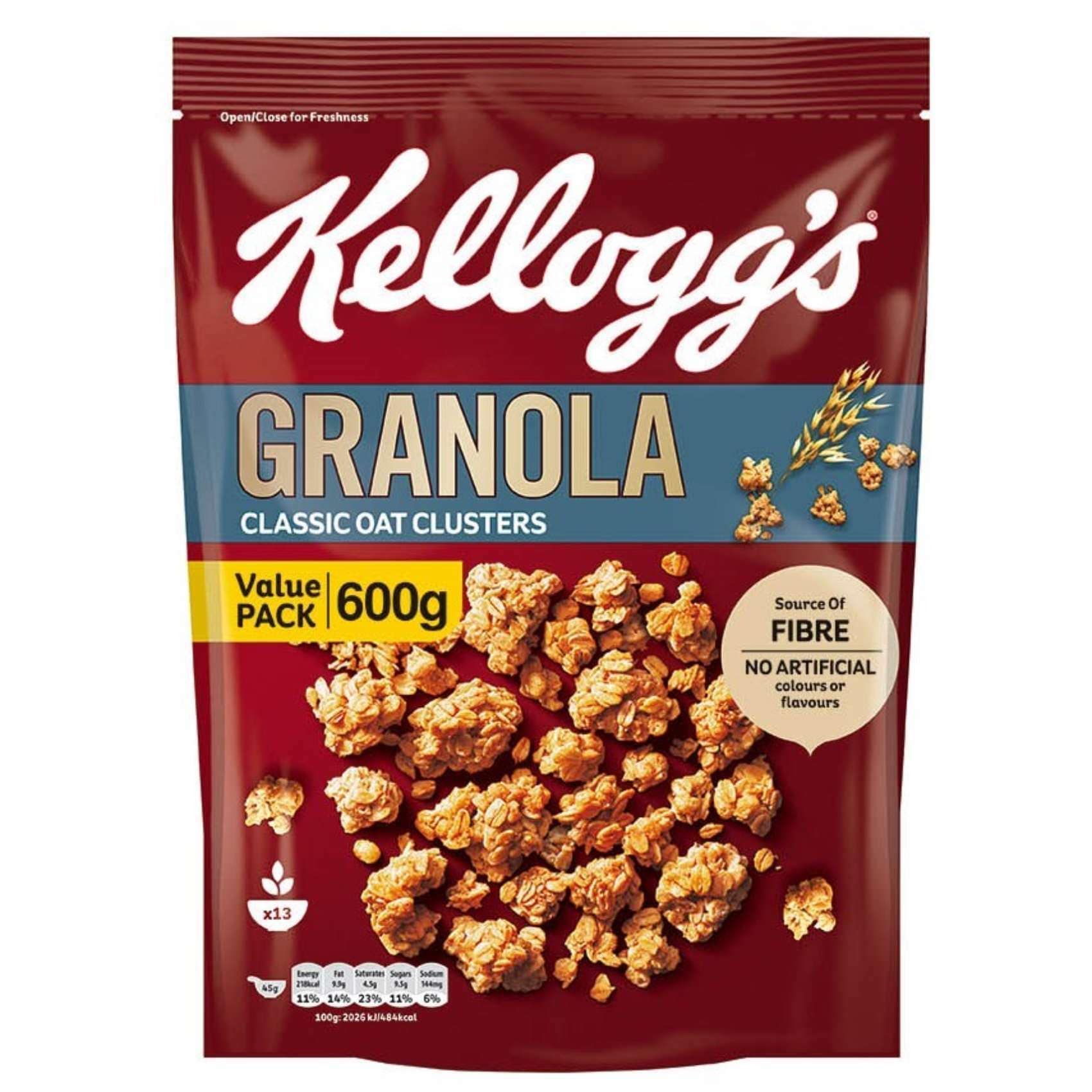 Buy Kellogg's Classic Muesli Crunchy Cereal 600g Online Shop Food