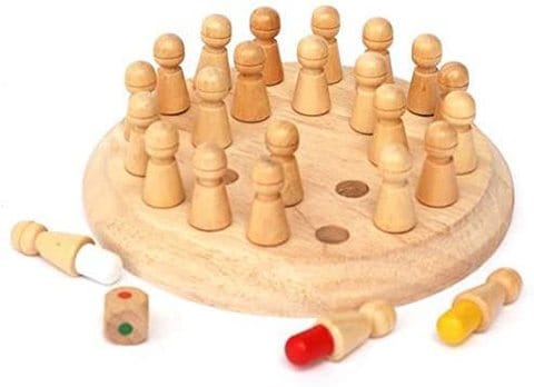 Beauenty - Wooden Memory Chess Game Preschool Educational Training Toy