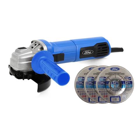 Ford Angle Grinder 115mm 600W FPW-S1156 With 3 Cutting Disc Multicolour