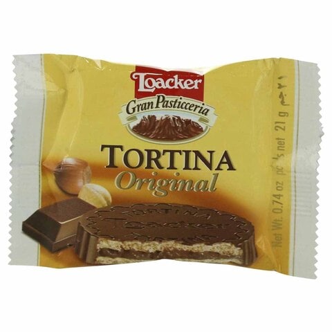 Loacker Tortina Original Milk Chocolate Wafer - 21 gram