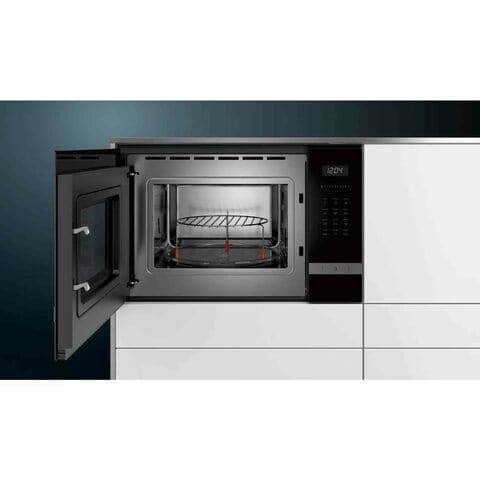 Siemens iQ500 Built-in Microwave Oven With Grill 25L BE555LMS0M Black