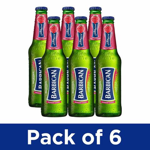 Barbican Raspberry Flavoured Non-Alcoholic Malt Beverage 330ML NRB - Pack of 6