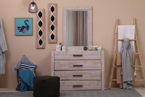 PAN Home Boomerang (N) Kids Dresser With Mirror