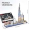 CubinFun 3D Fun Dubai Cityline 3D Puzzle Multicolour Pack of 182