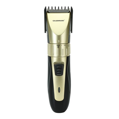 اشتري Olsenmark Rechargeable Professional Hair Clipper - 6 Hours Charging - Elegant Design - No Risk of Injury - Charging Indicator Light - Motorized Adjustable Comb: 0.8/1.4/2mm في الامارات