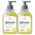 اشتري جونسون  غسول اليدين مضاد للبكتيريا  بماء الميسيلار والليمون أصفر 500 ملل - حزمة من 2 في الامارات