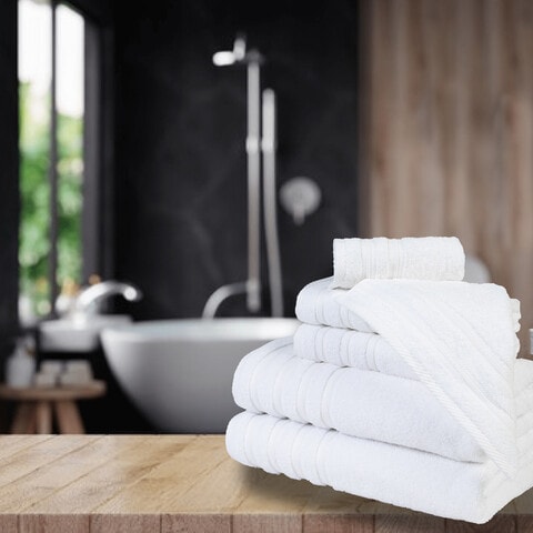 Hotel quality white online towels