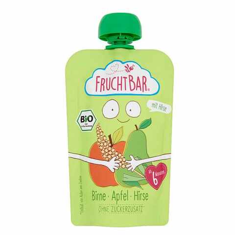 FruchtBar Quetschie Pear Apple Millet Baby Food 100g price in UAE ...