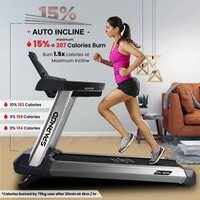 Sparnod Fitness STC-5650 (5.5 HP AC Motor) Commercial Treadmill (Free Installation Service) - Heavy Duty Professional Grade Machine for Gym Use