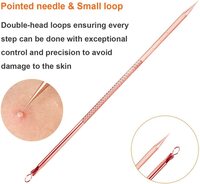 Acne Extractor Needles Pimple Remover Tool Kit, Stainless Steel Acne Blemish Removal Needle Kit Tool for Skin care Facial Protect (4 pcs)
