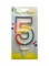 Party Time Candles Number 5 Decorative Birthday Candle
