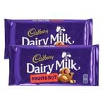 Buy Cadbury Dairy Milk Fruit And Nut Chocolate 230g Pack of 2 in UAE