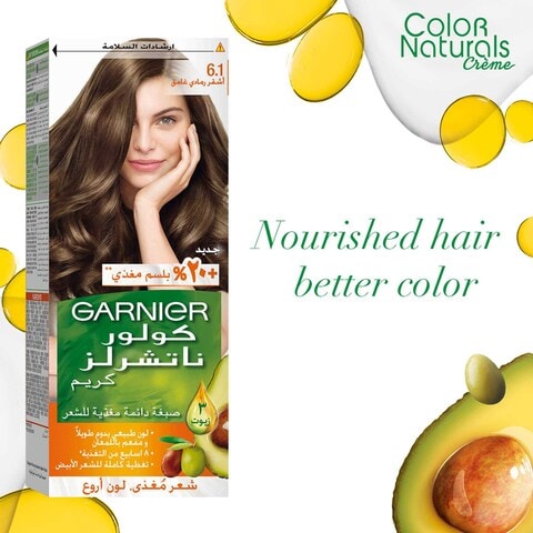 تثبيت لو استطعت شاهد التلفاز  Buy Garnier Colour Naturals Creme Nourishing Permanent Hair Colour 6.1 Dark  Ash Blonde 110ml Online - Shop Beauty & Personal Care on Carrefour UAE