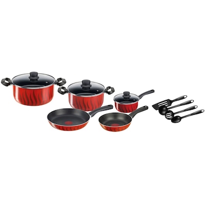 Tefal Dark Stone Cookware Set 9 Piece