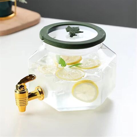 Large glass water store dispenser