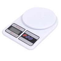 Generic Sf400 Kitchen Scale Household High Precision Baking Scale Medicinal Food Accessories Electronic Scale Weight Scale 10kg White