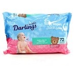 Buy DARLINGS BABY WIPES GENTLE LOTION FOR BABY SKIN 72 BABY WIPES in Kuwait