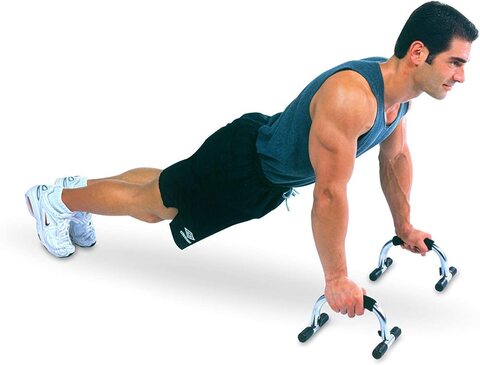 Sky Land Em-9225 Iron Push-Up Stand, Silver, 2 Pieces