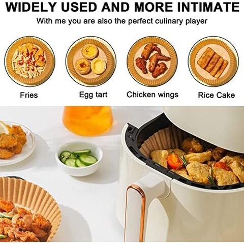 Air fryer Disposable Parchment paper liner plate, Non-Stick Multi use for  Frying, Air Fryer, Microwave, Oven, 50 Plates, Size:16cm: Buy Online at  Best Price in UAE 
