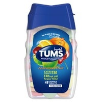 Tums Extra Strength 750MG Chewable Tab Assorted Fruits 48 Tablets