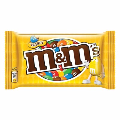 M&M's Peanut Single 45g (Pack of 24) - M and M