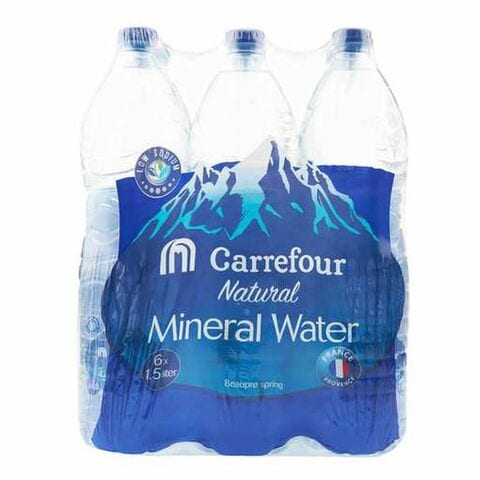 Carrefour Natural Mineral Water 1.5L Pack of 6