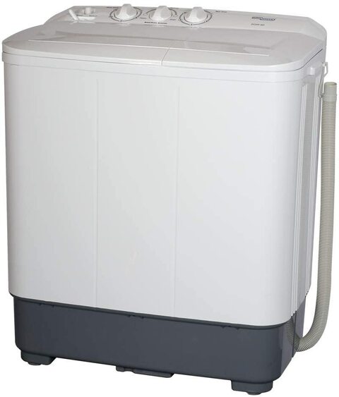 Super General 6 kg Twin-Tub Semi-Automatic Washing-Machine, White, Lint-Filter, Spin-Dry, SGW60 (Installation not Included)